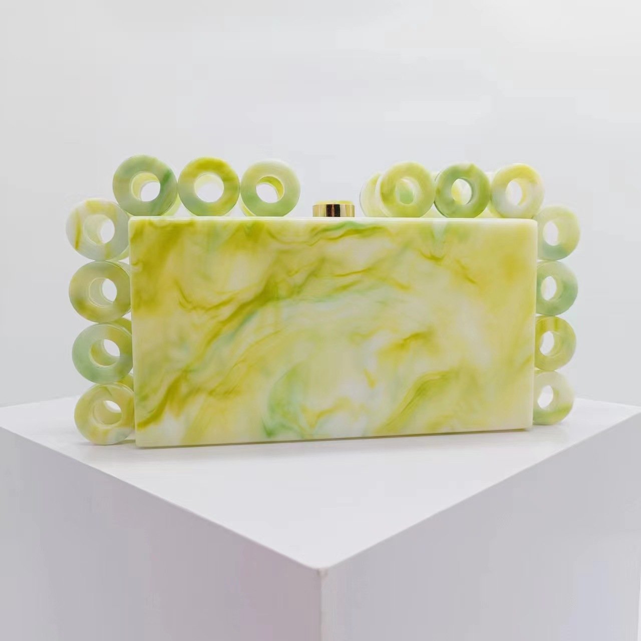 Niyang new design high quality women party handbag girls fashion shoulder acrylic clutch bag evening bags