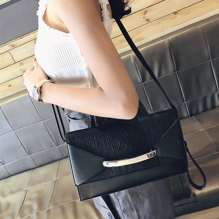 Baratas Bolsas De Couro PU Sling Clutch Bag Women Silver Luxury Handbag Evening Bags