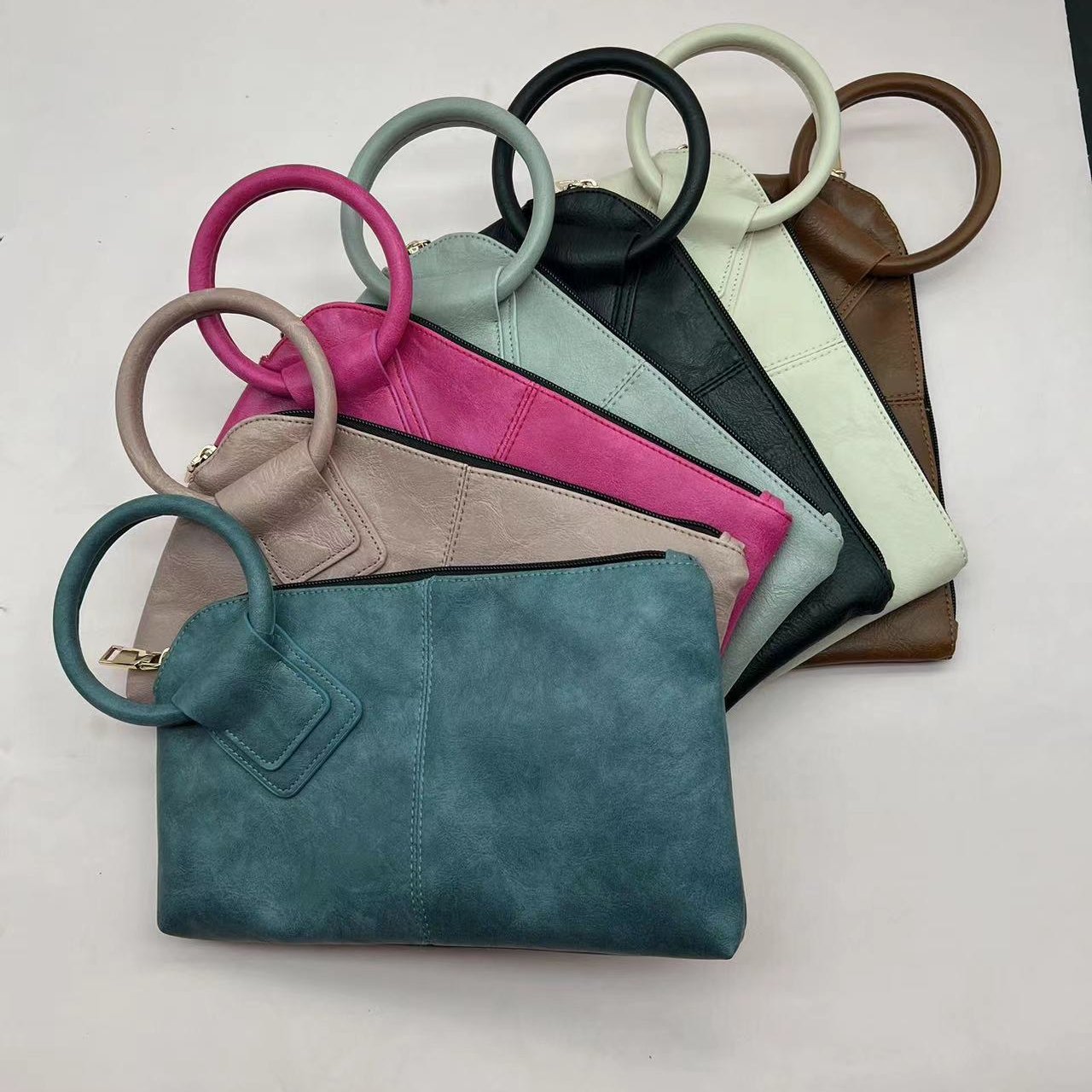 New Arrival Clutch Wristlet Evening Bags Faux Leather Mini Purse Wristlet Wallet Women Mini Handbag