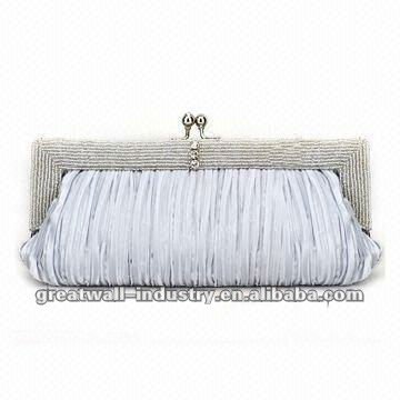 Evening Bag/Hot Wedding Handbag, Made of Satin, Eco-friendly