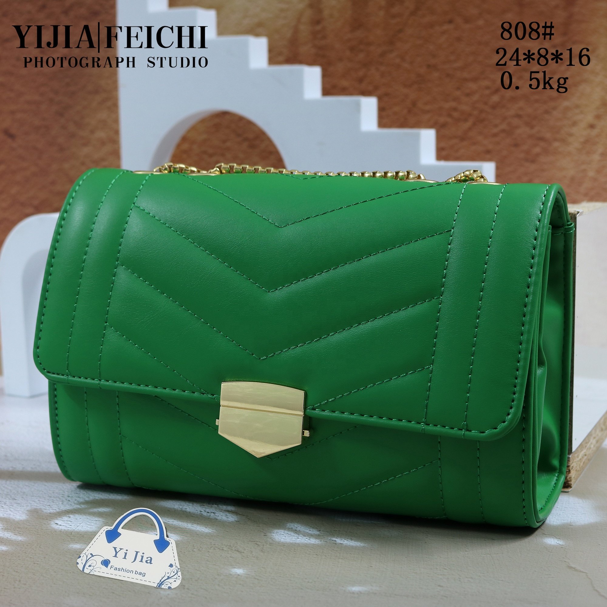 Yi Jia Custom-Made Chain Casual Cover Handbags For Women Cross Body Bag Pu Zip Lock Bag Wholesale Women's Messenger Bags