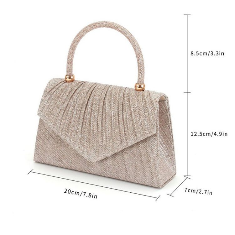 Elegant Shiny Handbag Exquisite Fashion Evening Bag Clutch Bag Women Luxury