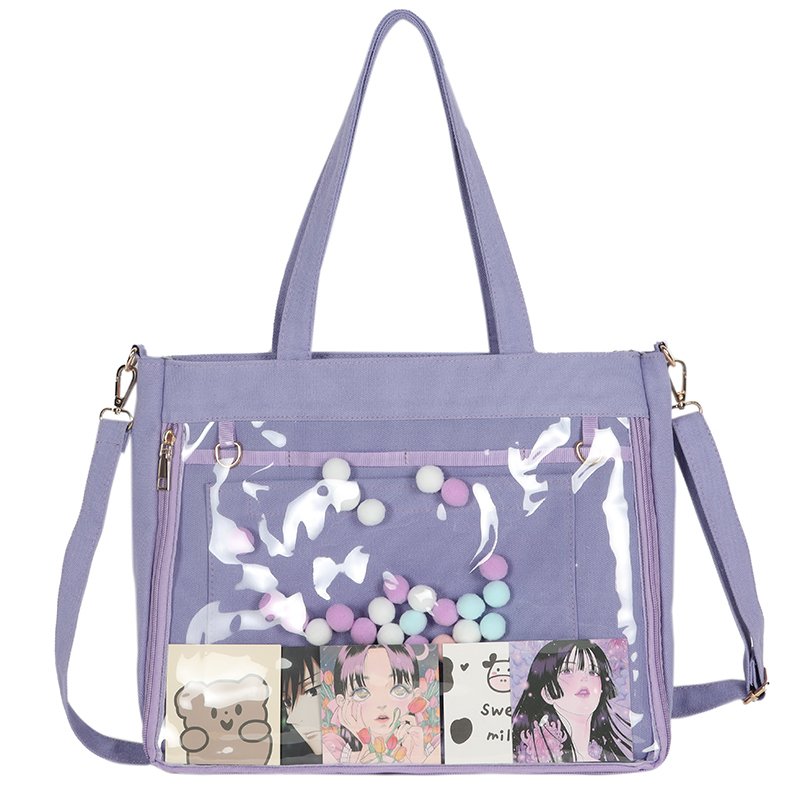 Trendy ladies fashion canvas bags school ita bags waterproof sling bag