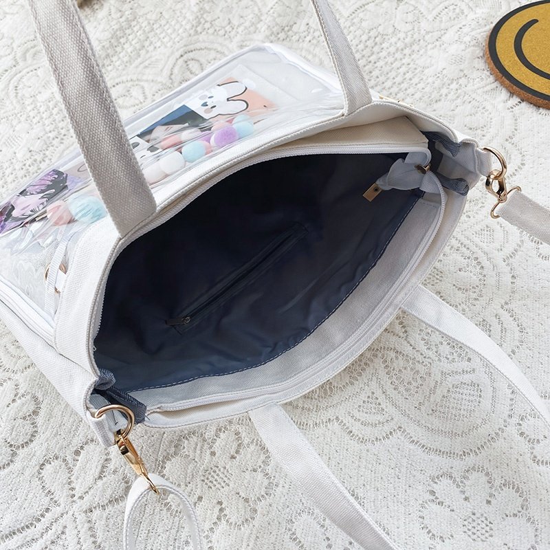 Trendy ladies fashion canvas bags school ita bags waterproof sling bag