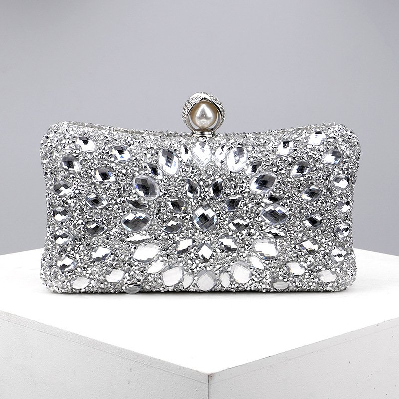 Luxury Diamond Wedding Clutch Bag Ladies Crystal Purse Fashion Unique Party Banquet Dress Bag Women Evening Bags