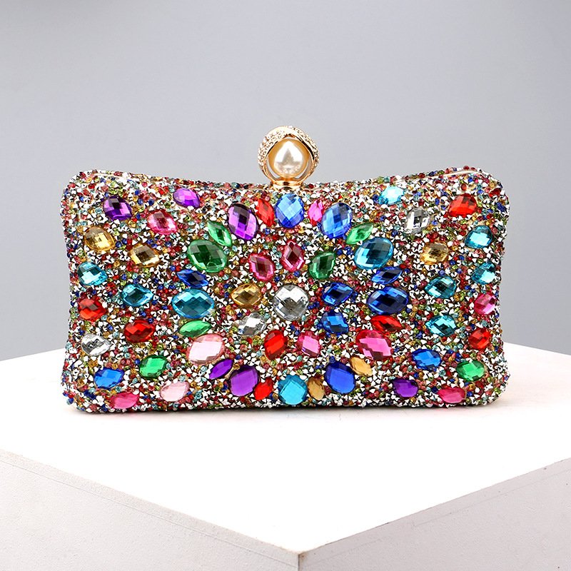 Luxury Diamond Wedding Clutch Bag Ladies Crystal Purse Fashion Unique Party Banquet Dress Bag Women Evening Bags