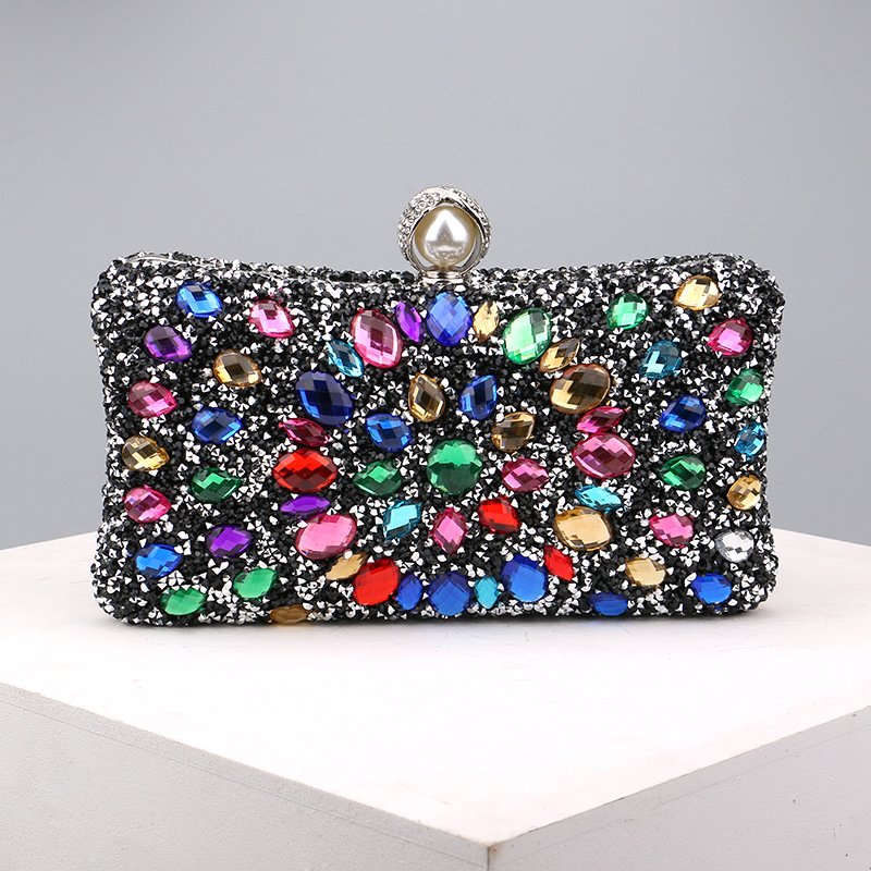 Luxury Diamond Wedding Clutch Bag Ladies Crystal Purse Fashion Unique Party Banquet Dress Bag Women Evening Bags