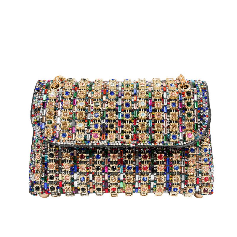 wholesale party crystal clutch evening crossbody bags women purse luxury diamond wedding rhinestone evening bag