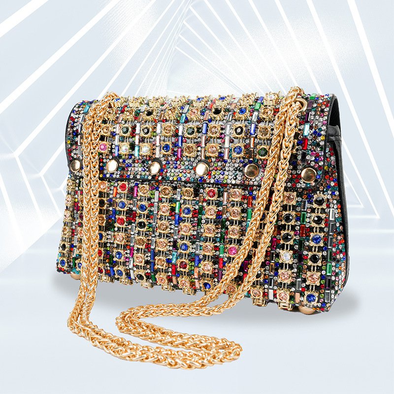 wholesale party crystal clutch evening crossbody bags women purse luxury diamond wedding rhinestone evening bag