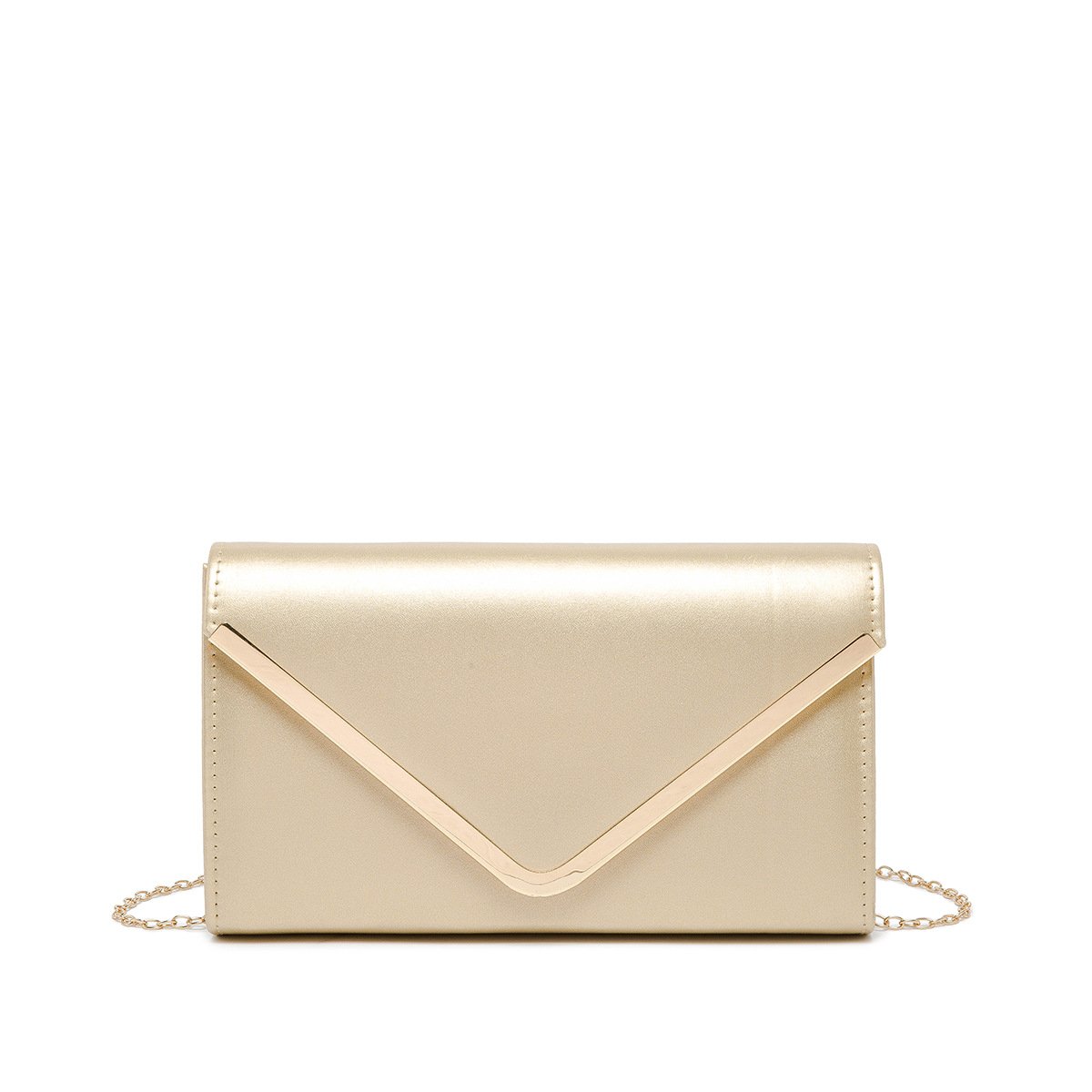 Hot Selling Faux Suede Chain Clutch Bag Metal Binding Evening Purse Envelope Clutch Evening Bag For Woman