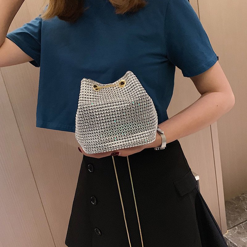 Fashionable Clutch Bag Evening Bags Satchel Pouch Rhinestone Diamond Handbag Bolsos para mujer