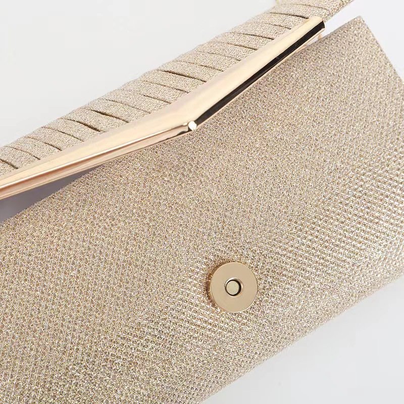 Evening Wedding Wholesale Fashion Texture Hardware Trim Strip Print Women Luxury Handbag Clutch Purse Evening Bag
