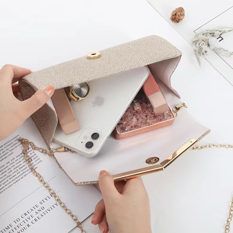 Evening Wedding Wholesale Fashion Texture Hardware Trim Strip Print Women Luxury Handbag Clutch Purse Evening Bag