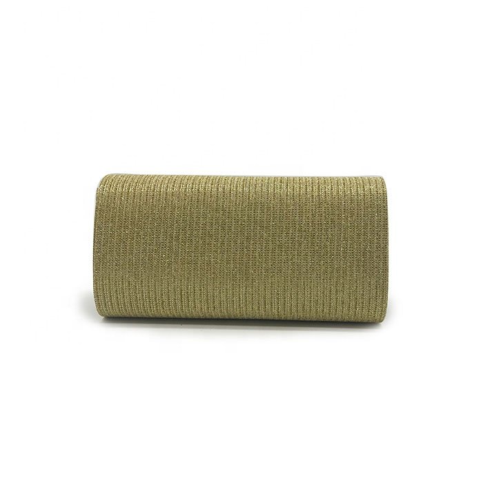 Elegant style bridal wedding evening party clutch bag purse gold color