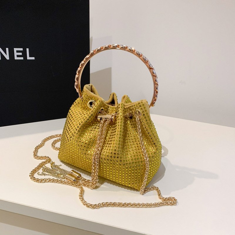New fashion tassel chain handbags portable women bucket dinner bag popular ladies shoulder crossbody bag