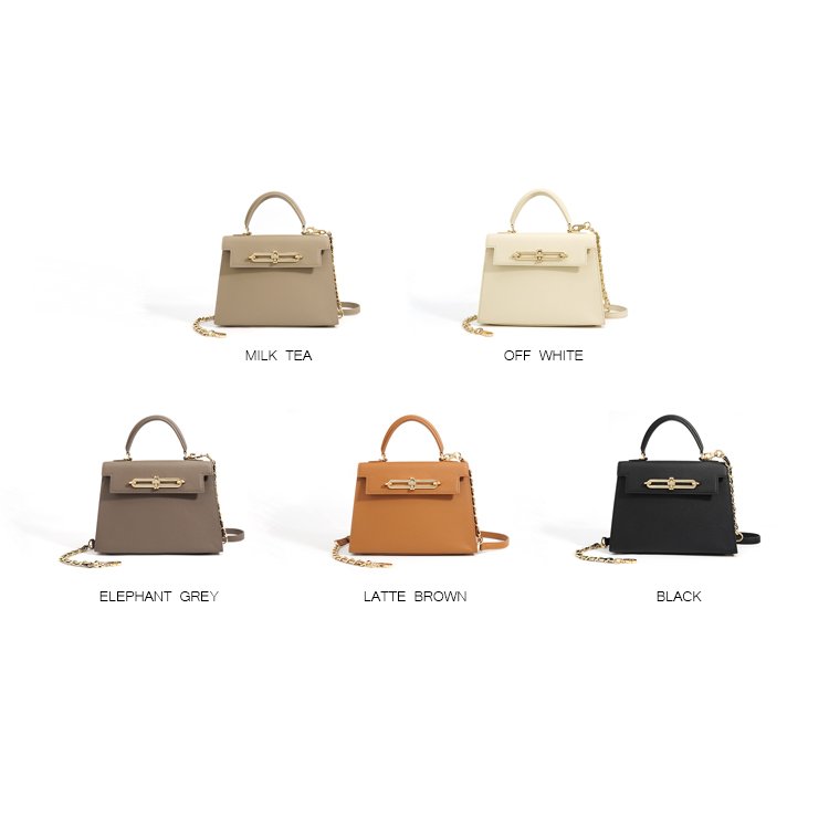 Pure Color Women's Crossbody Bags Classic Design Lux Square Mini Purse And Handbags With Chain Shoulder