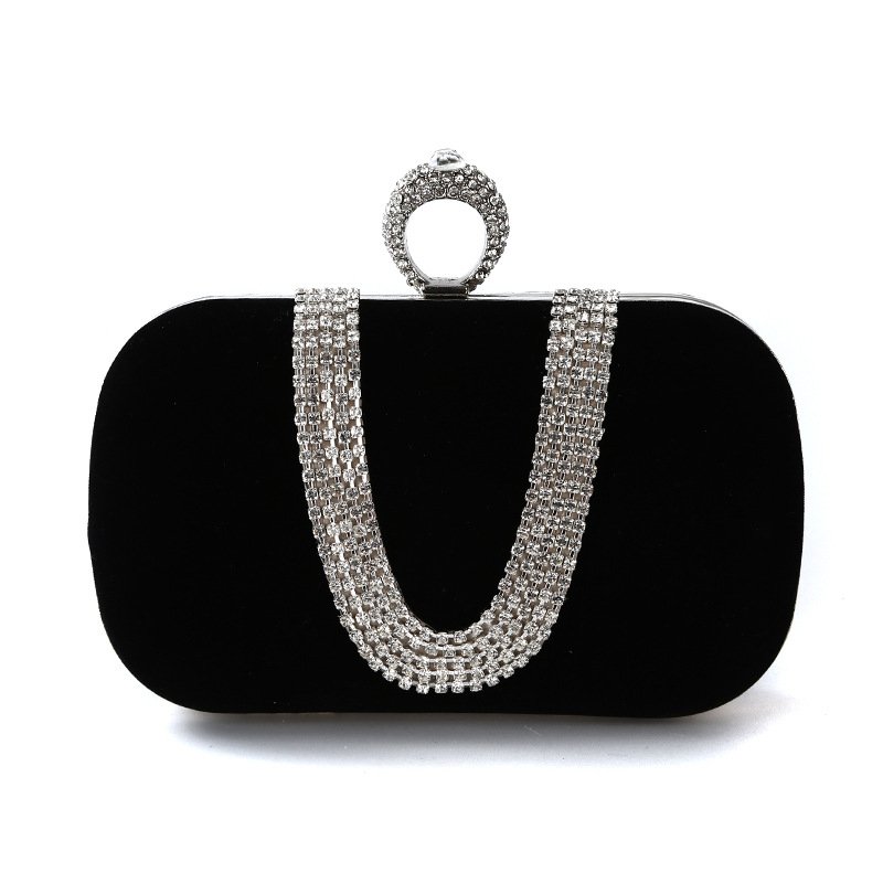 New Fashion Luxury Women Evening Bags Waterproof Diamond Bag Crystal Chain Shoulder Bag