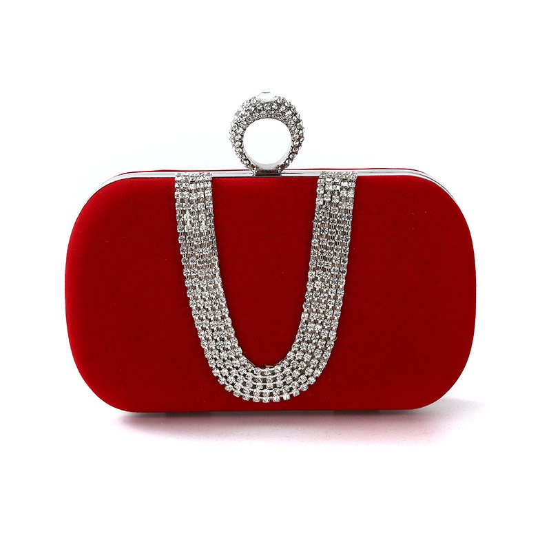 New Fashion Luxury Women Evening Bags Waterproof Diamond Bag Crystal Chain Shoulder Bag