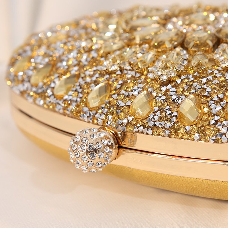 Promotion activity on sale sunflower rhinestone clutch party crystal women's handbag bag evening bags