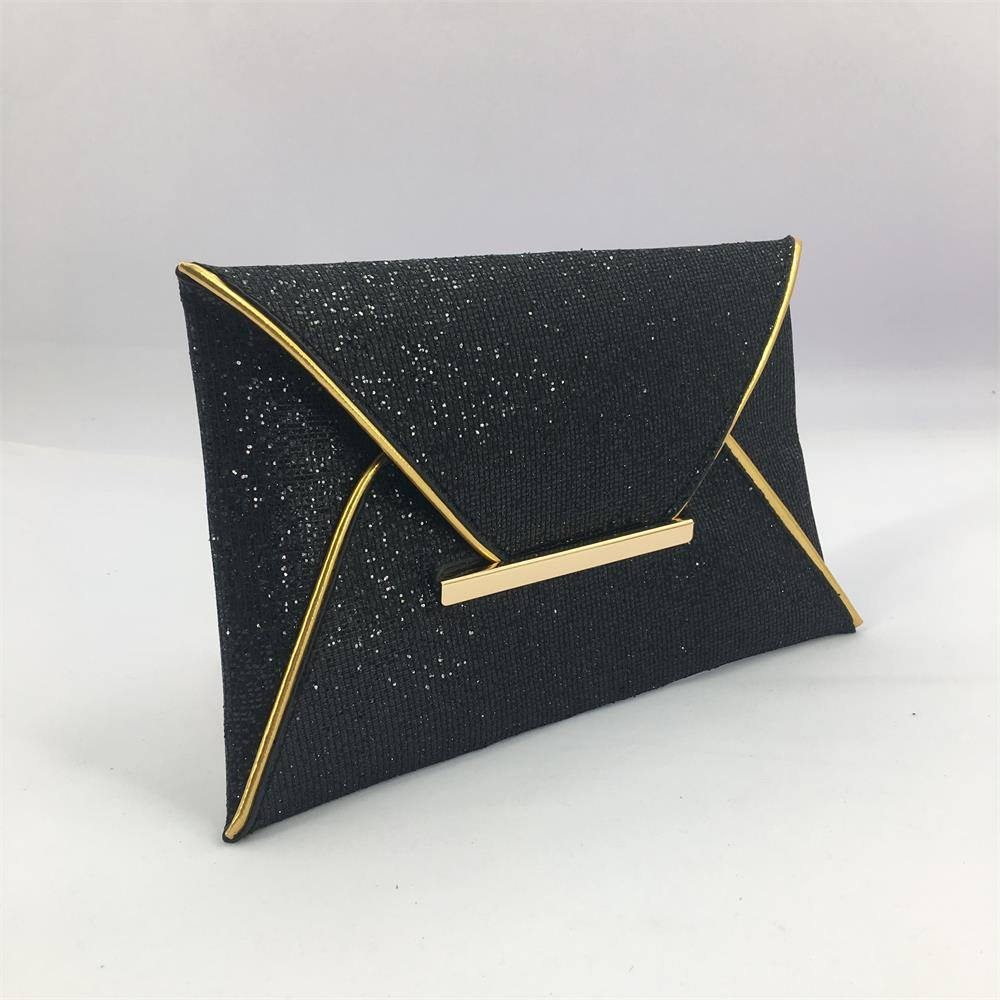 Wholesale Bling Black Personalized Purse Designer Small Party Clutch Bag Evening Bag for Ladies