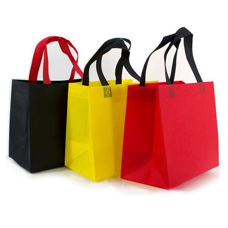 Aluminum Color Gold Silver Metallic Non-woven Portable Shopping bag Golden For Gift