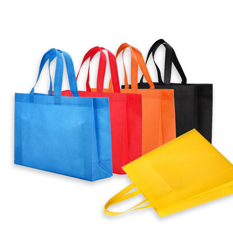 Aluminum Color Gold Silver Metallic Non-woven Portable Shopping bag Golden For Gift