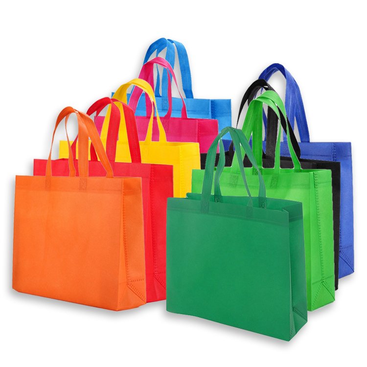 Aluminum Color Gold Silver Metallic Non-woven Portable Shopping bag Golden For Gift
