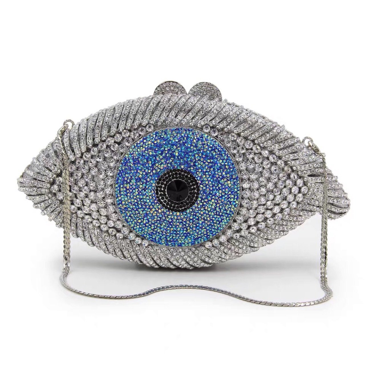 2024 Ladies Party diamond luxury dinner bag rhinestone luxury evening bags evil eye crystal clutch bag