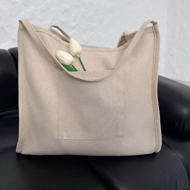 Stylish Eco Friendly Recycled Bag with Versatile Pocket, Ideal for Everyday Casual, Beach Outings, and Travel Adventures
