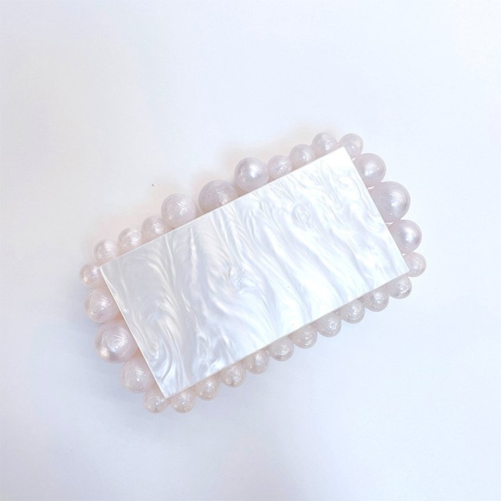 Design Acrylic Purse Woman Clutch Bag Ladies Beaded Bag Dinner Evening Bags