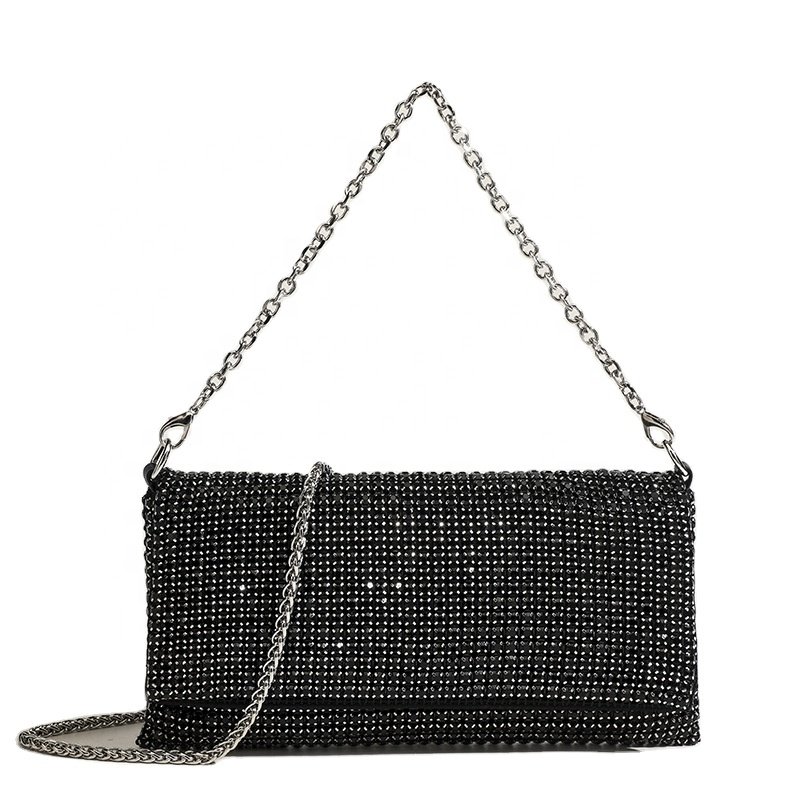 High Quality Rhinestone Ladies Handbags Fashion Evening Bag Luxury Chain Shoulder Crossbody Bags For Women