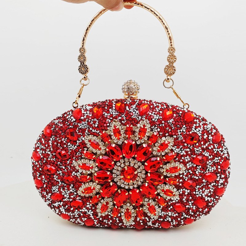 Factory hot selling fashionable dinner tassel women's bag banquet evening hot black bag