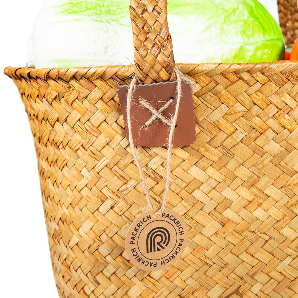 Custom Fashion New Design Household Storage Gift Small Lady Rush Straw Woven Bag