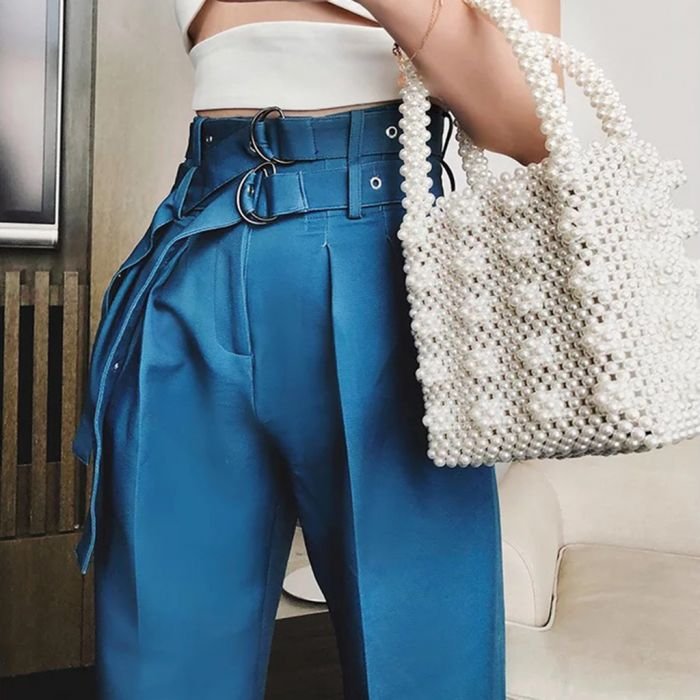 Fashion Elegant Shrimps Cream Faux Pearl Bag Women Fashion Bag Ladies Handbag Beaded Evening Bag for Women