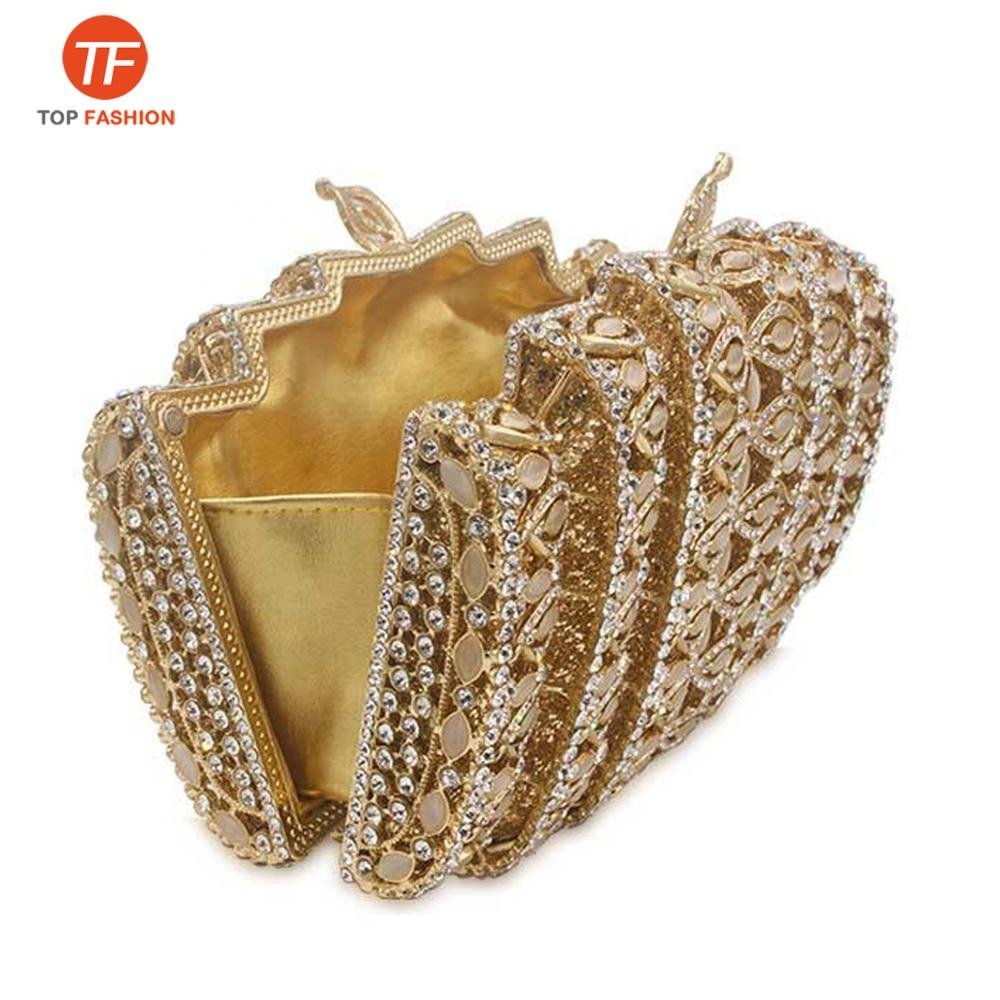 China Factory Wholesales Crystal Rhinestone Clutch Bag for Formal Party Diamante Opal Minaudere Women Evening Bag