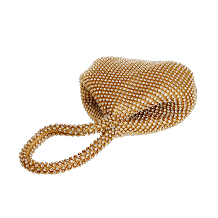 Best Seller Flapper Women Ladies Gold Clutch Evening Bag for Party Evening