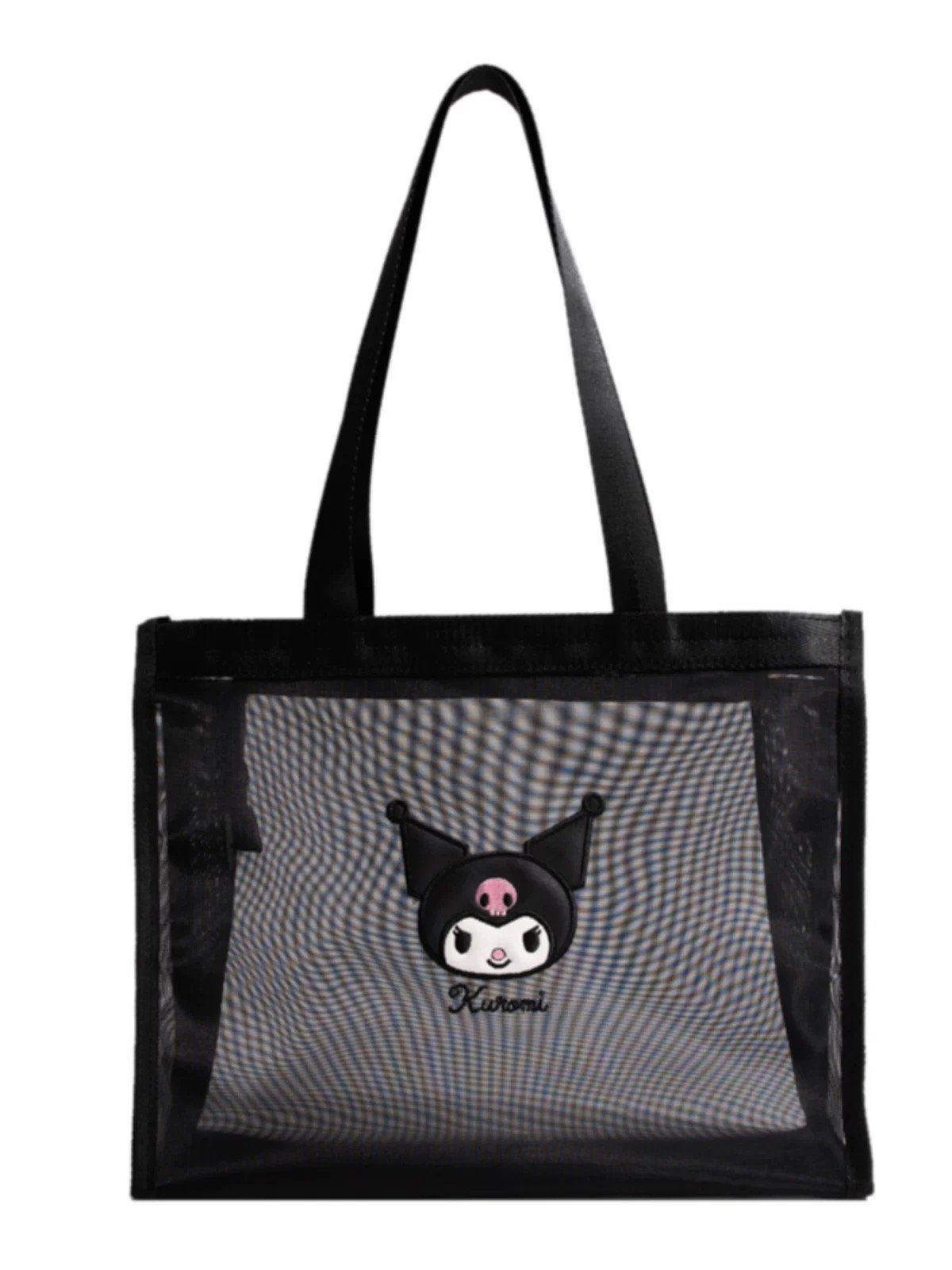 OEM Made In China Nice Mesh Tote Beach Bag Customized Big Transparent Mesh Package Handbag