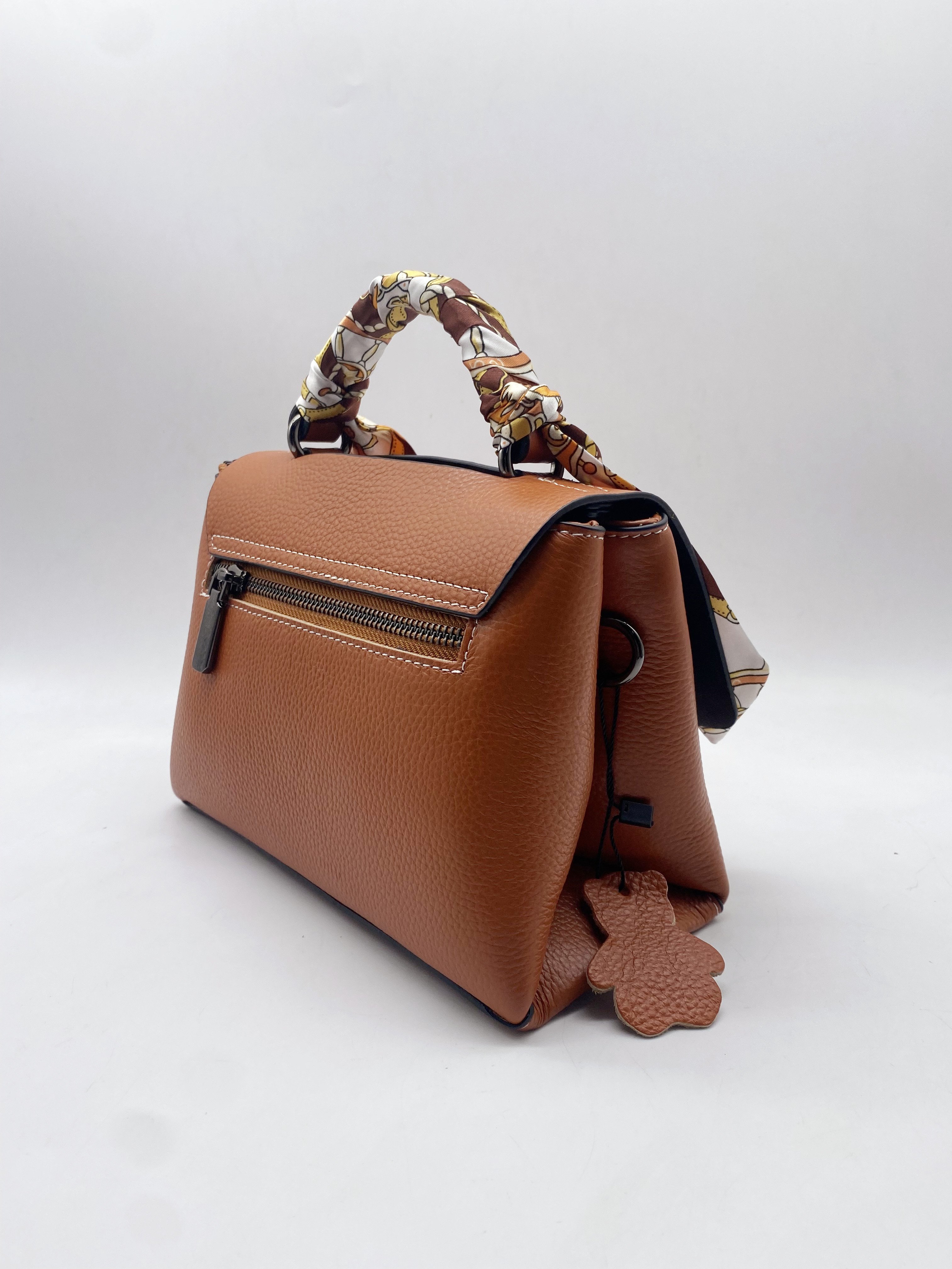 OEM Factory Direct Sales Korean Brown Genuine Leather Women Sling Shoulder Armpit Shopping Bags Evening Bag From China