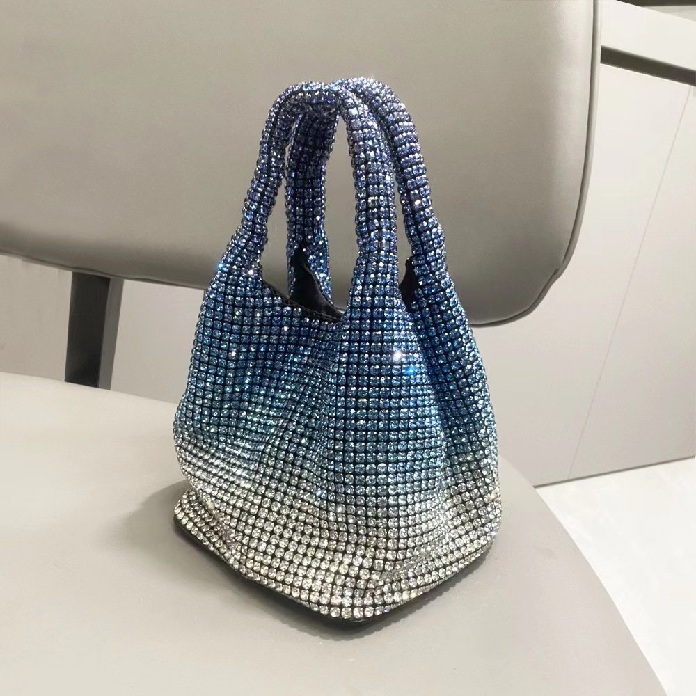 Bling Bling Purse Party shoulder Bag Luxury Knotted Rhinestones Evening Bag Crystals Clutch Handbag For women