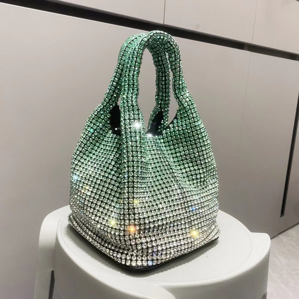 Bling Bling Purse Party shoulder Bag Luxury Knotted Rhinestones Evening Bag Crystals Clutch Handbag For women