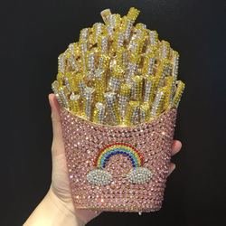 pink French fries