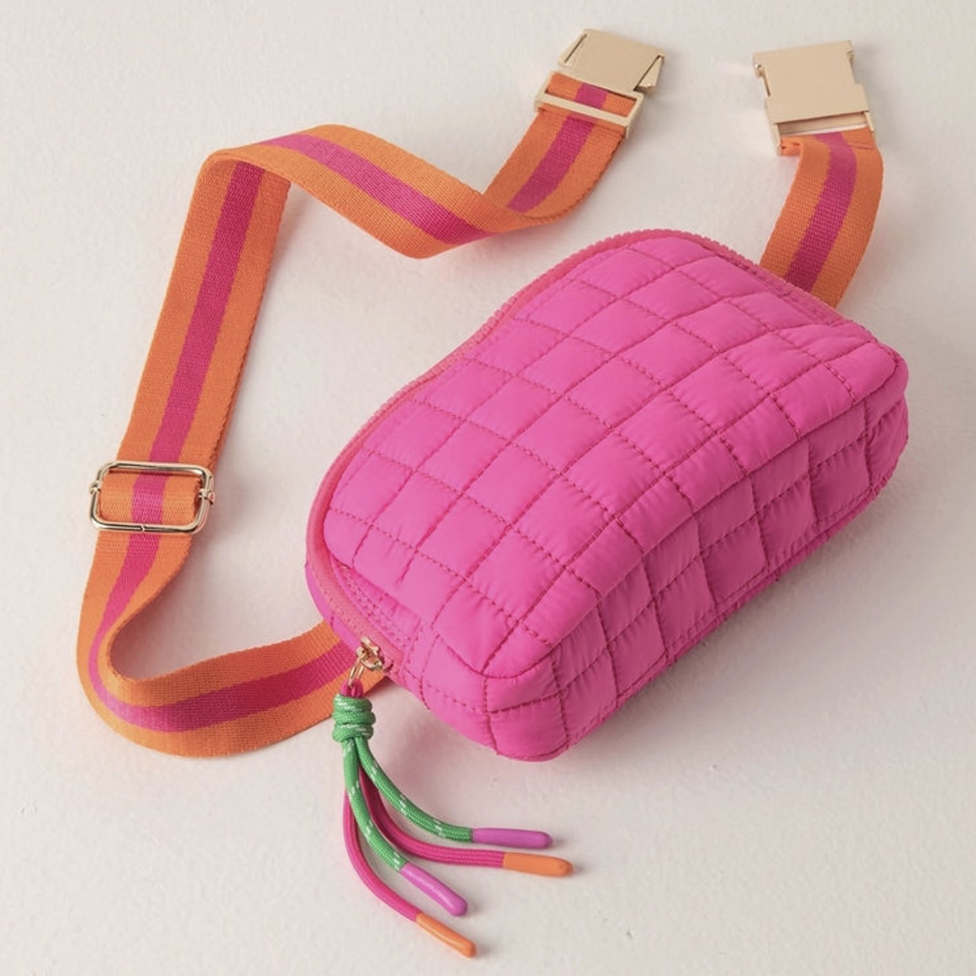 Personalized Women Crossbody Bag Custom Nylon Travel Chest Bag Quilted Ladies Sling Bag