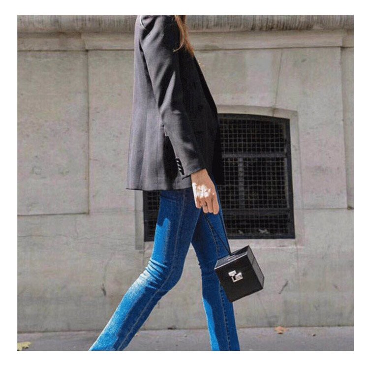 Fashion PU leather Box Bag Women Evening Bag Clutch Handbag