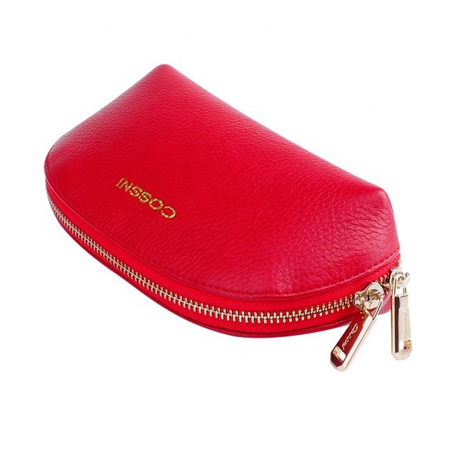 Customized Pu Leather Makeup Bag Portable Travel Organizer Wash Bag For Women