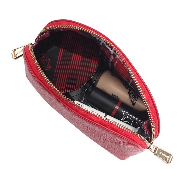 Customized Pu Leather Makeup Bag Portable Travel Organizer Wash Bag For Women