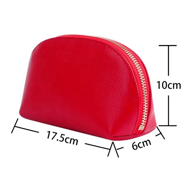 Customized Pu Leather Makeup Bag Portable Travel Organizer Wash Bag For Women