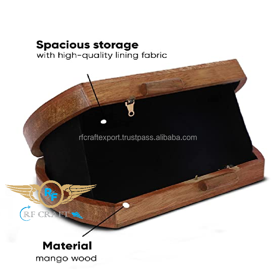 Handmade wooden mother of pearl inlay evening clutch bag for party wedding or gift