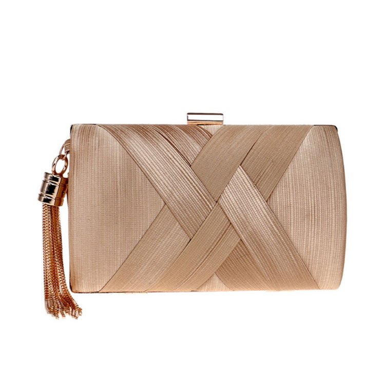 China factory supply colorful ladies silk clutches evening bag for woman,wholesale custom tassels ladies dinner evening bag