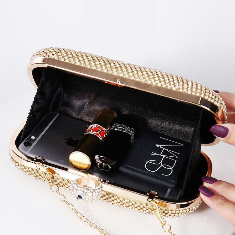 2024 Luxury Ladies Trendy Party Evening Clutch Phone Bag Crossbody Fashion Bling Bling Women Evening Bag