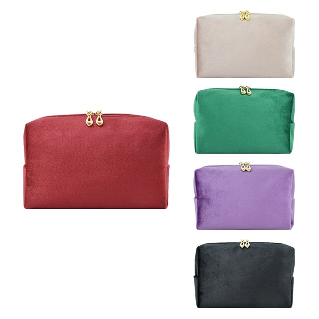 New Large Capacity Velvet Clutch Makeup Bag For Women Portable Fashion Travel Quilted Cosmetic Makeup Bag